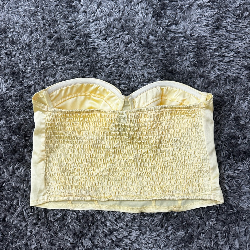 Cream Strapless Bustier - image 2